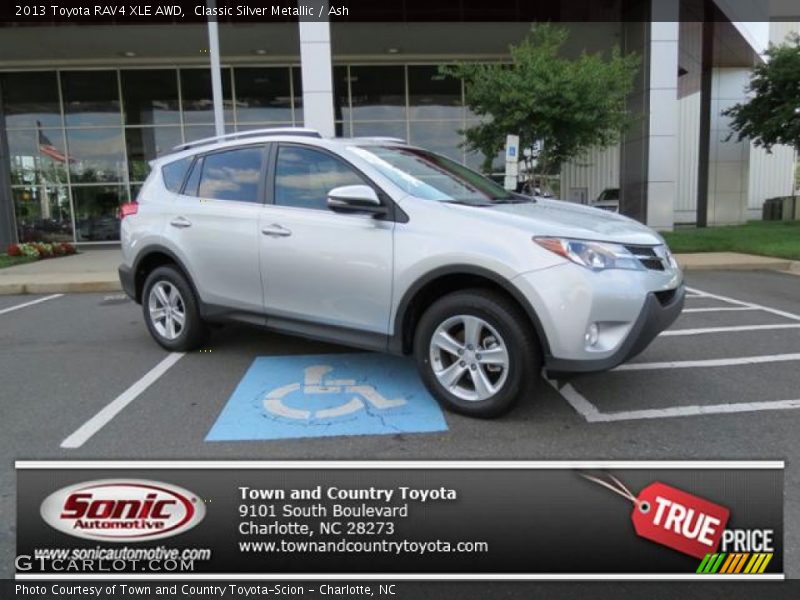 Classic Silver Metallic / Ash 2013 Toyota RAV4 XLE AWD