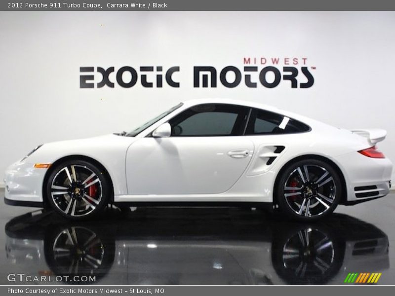 Carrara White / Black 2012 Porsche 911 Turbo Coupe