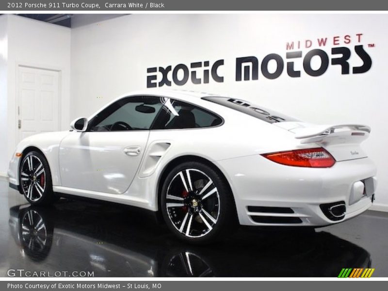 Carrara White / Black 2012 Porsche 911 Turbo Coupe