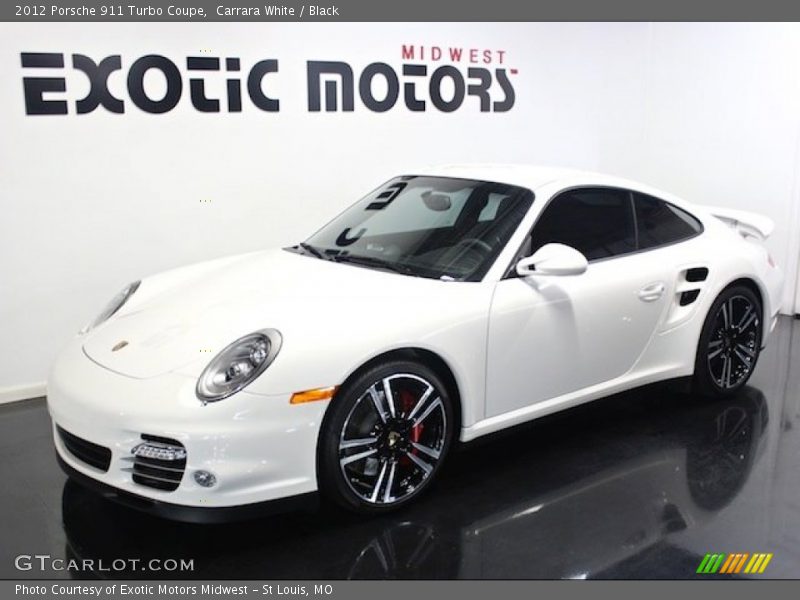 Carrara White / Black 2012 Porsche 911 Turbo Coupe