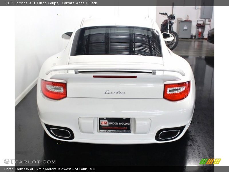 Carrara White / Black 2012 Porsche 911 Turbo Coupe