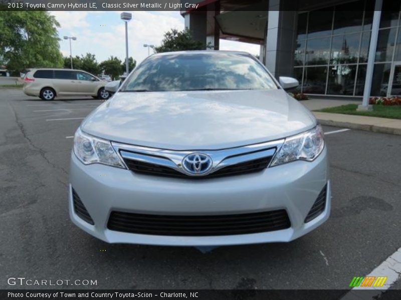 Classic Silver Metallic / Light Gray 2013 Toyota Camry Hybrid LE