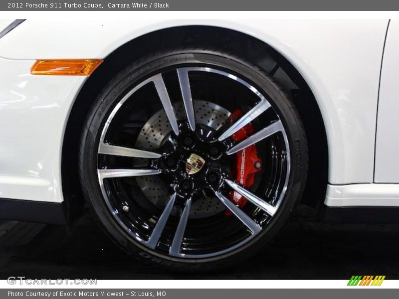 Carrara White / Black 2012 Porsche 911 Turbo Coupe