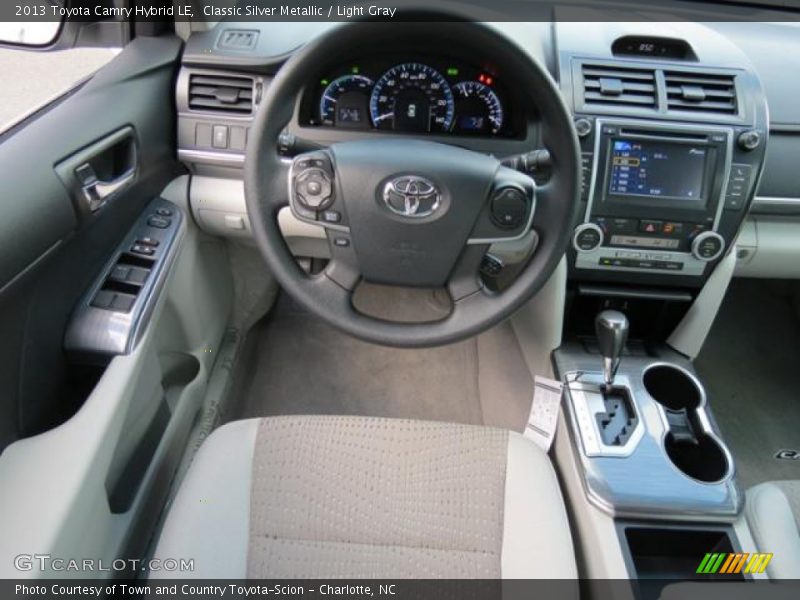 Classic Silver Metallic / Light Gray 2013 Toyota Camry Hybrid LE