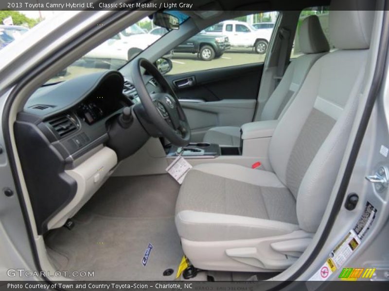 Classic Silver Metallic / Light Gray 2013 Toyota Camry Hybrid LE