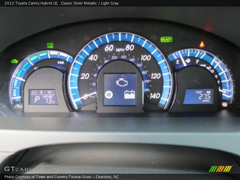 Classic Silver Metallic / Light Gray 2013 Toyota Camry Hybrid LE