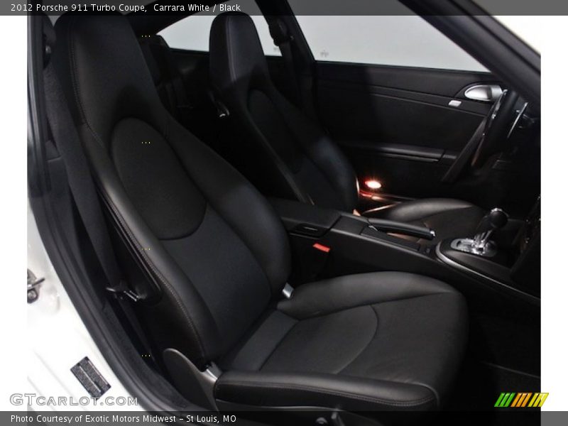 Front Seat of 2012 911 Turbo Coupe