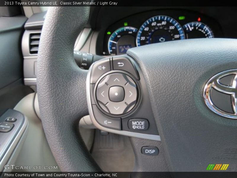 Classic Silver Metallic / Light Gray 2013 Toyota Camry Hybrid LE