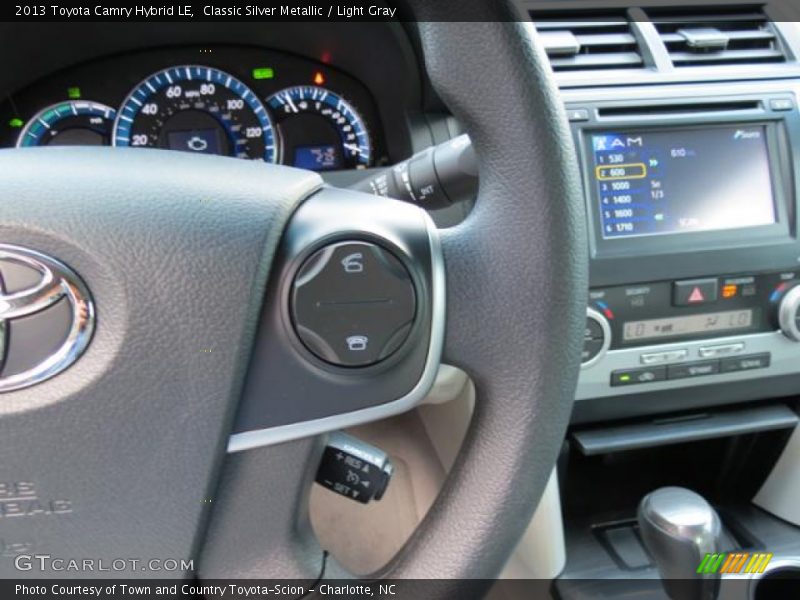 Classic Silver Metallic / Light Gray 2013 Toyota Camry Hybrid LE