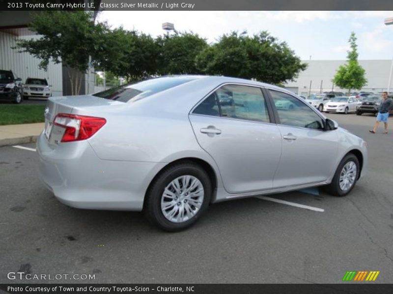 Classic Silver Metallic / Light Gray 2013 Toyota Camry Hybrid LE