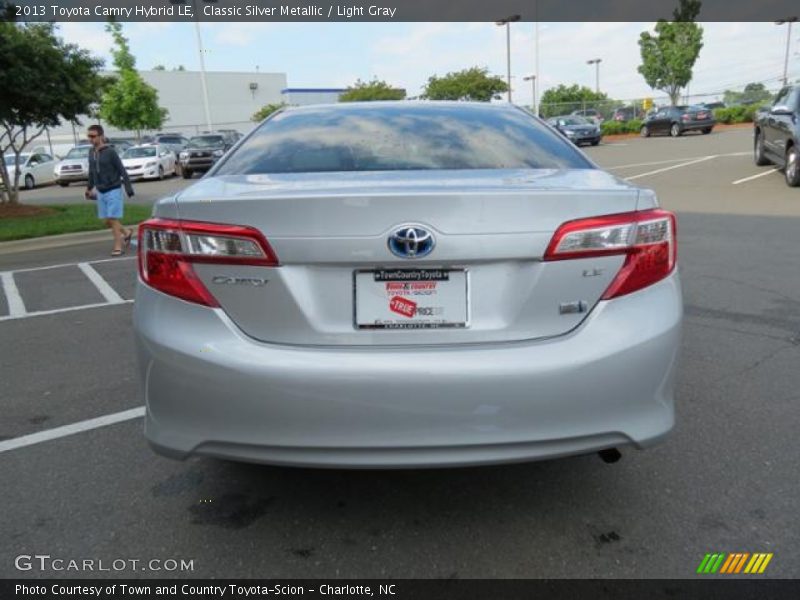 Classic Silver Metallic / Light Gray 2013 Toyota Camry Hybrid LE