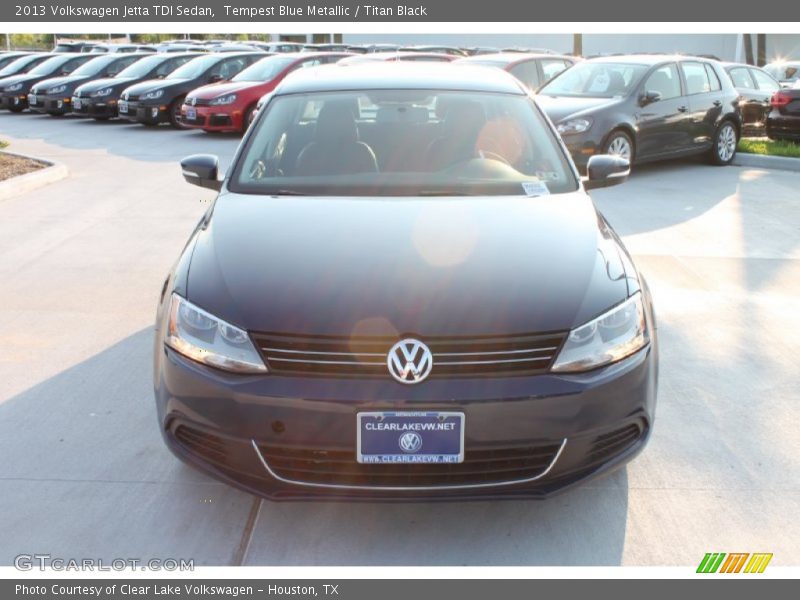 Tempest Blue Metallic / Titan Black 2013 Volkswagen Jetta TDI Sedan