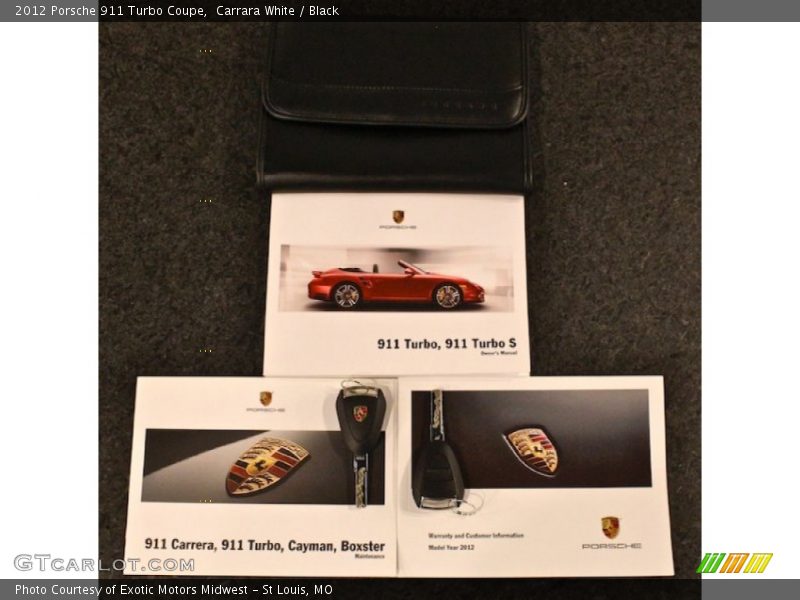 Books/Manuals of 2012 911 Turbo Coupe