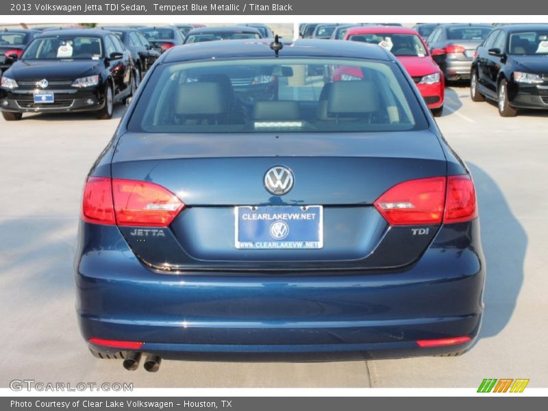 Tempest Blue Metallic / Titan Black 2013 Volkswagen Jetta TDI Sedan