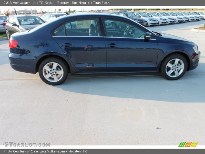Tempest Blue Metallic / Titan Black 2013 Volkswagen Jetta TDI Sedan