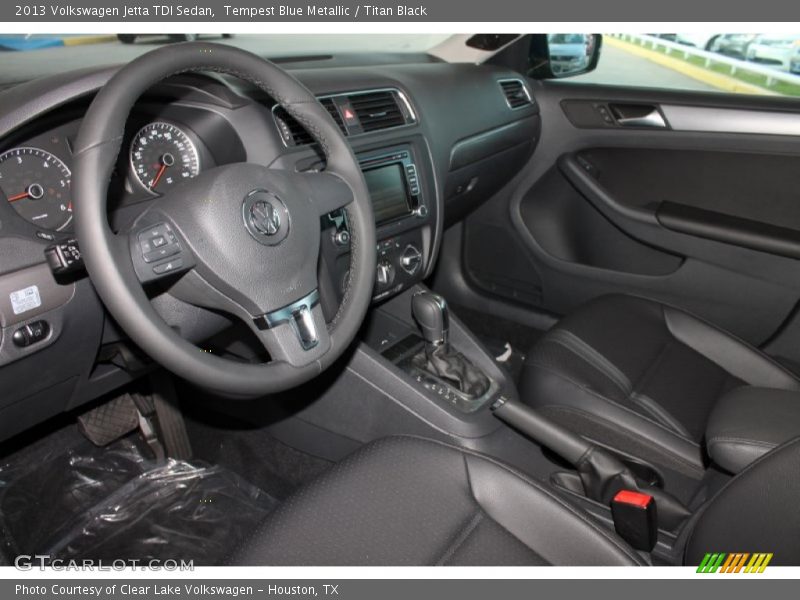 Tempest Blue Metallic / Titan Black 2013 Volkswagen Jetta TDI Sedan