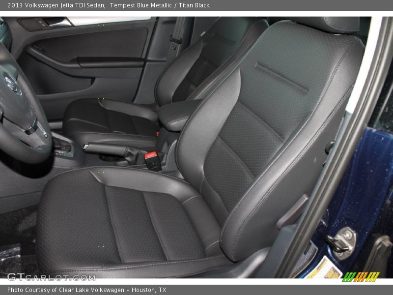 Tempest Blue Metallic / Titan Black 2013 Volkswagen Jetta TDI Sedan