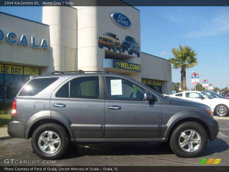 Alpine Gray / Gray 2004 Kia Sorento EX
