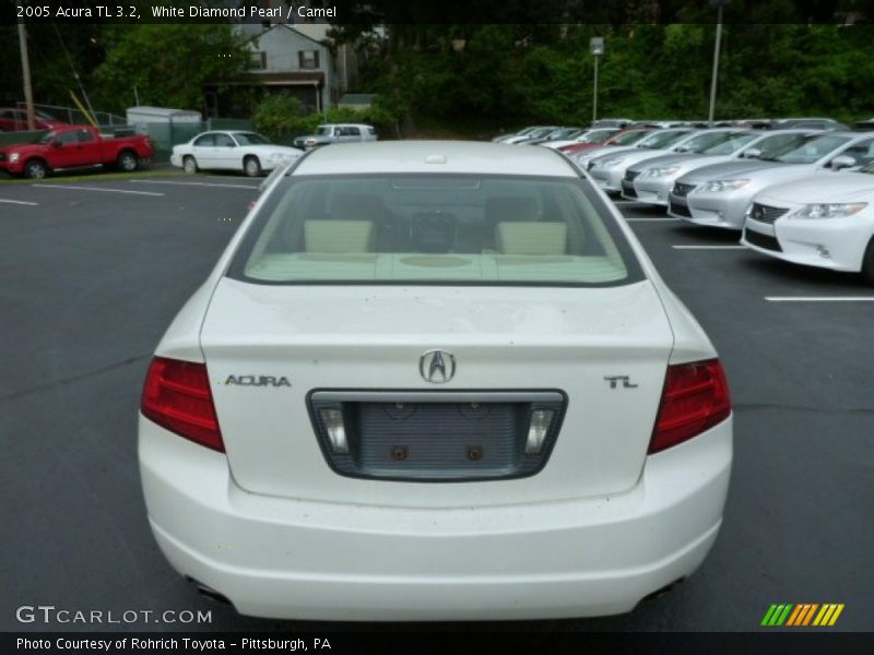 White Diamond Pearl / Camel 2005 Acura TL 3.2