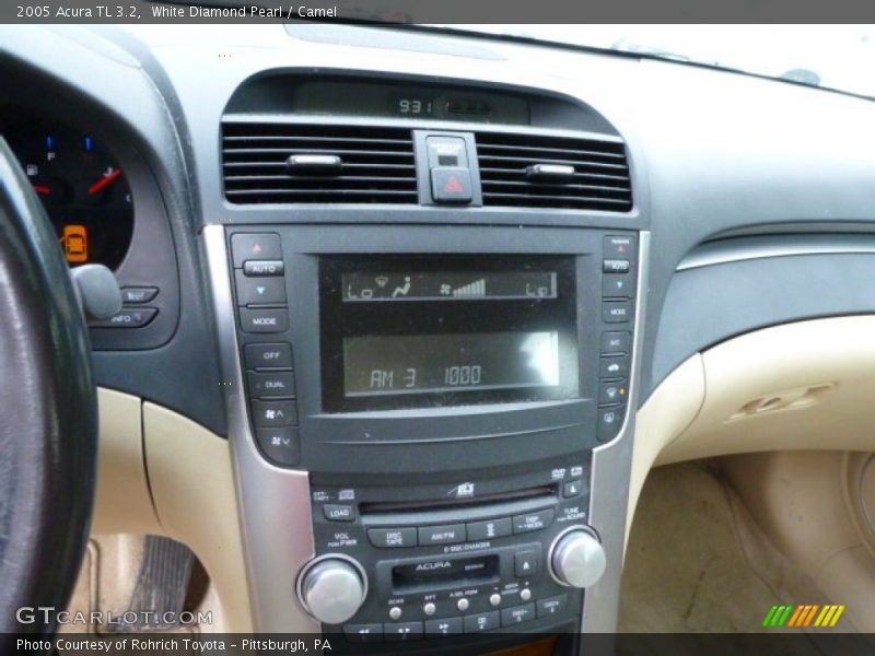 White Diamond Pearl / Camel 2005 Acura TL 3.2