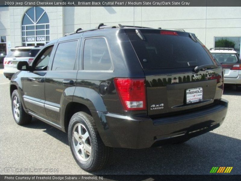 Brilliant Black Crystal Pearl / Medium Slate Gray/Dark Slate Gray 2009 Jeep Grand Cherokee Laredo 4x4