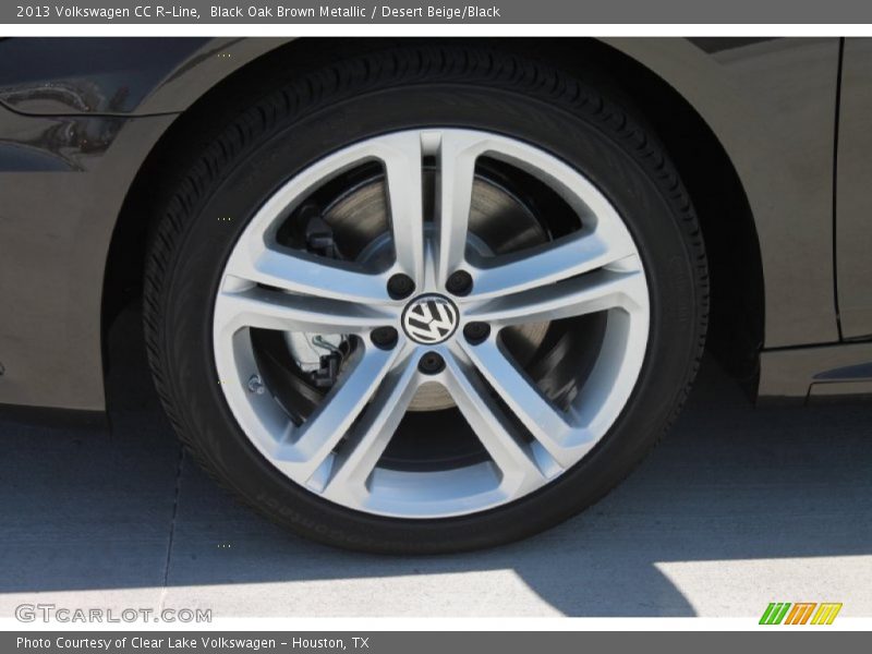 Black Oak Brown Metallic / Desert Beige/Black 2013 Volkswagen CC R-Line
