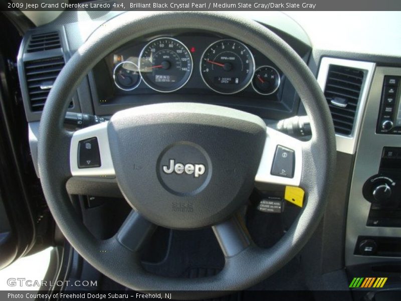 Brilliant Black Crystal Pearl / Medium Slate Gray/Dark Slate Gray 2009 Jeep Grand Cherokee Laredo 4x4