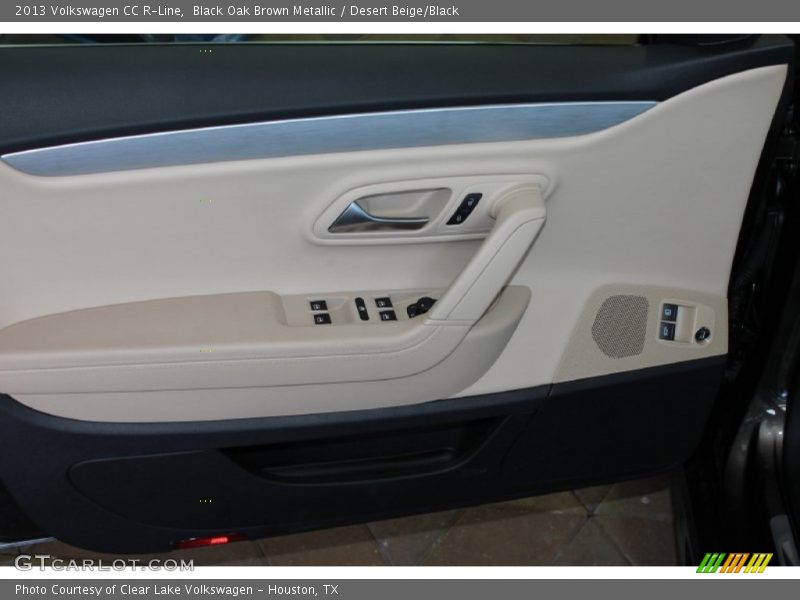 Black Oak Brown Metallic / Desert Beige/Black 2013 Volkswagen CC R-Line