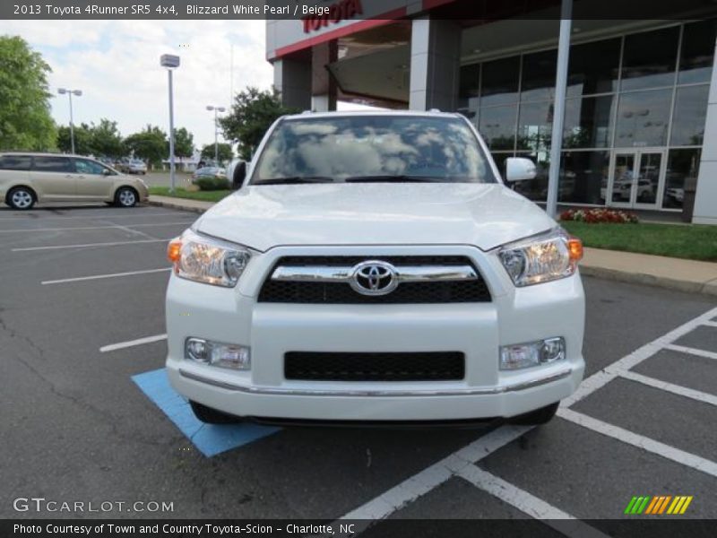 Blizzard White Pearl / Beige 2013 Toyota 4Runner SR5 4x4