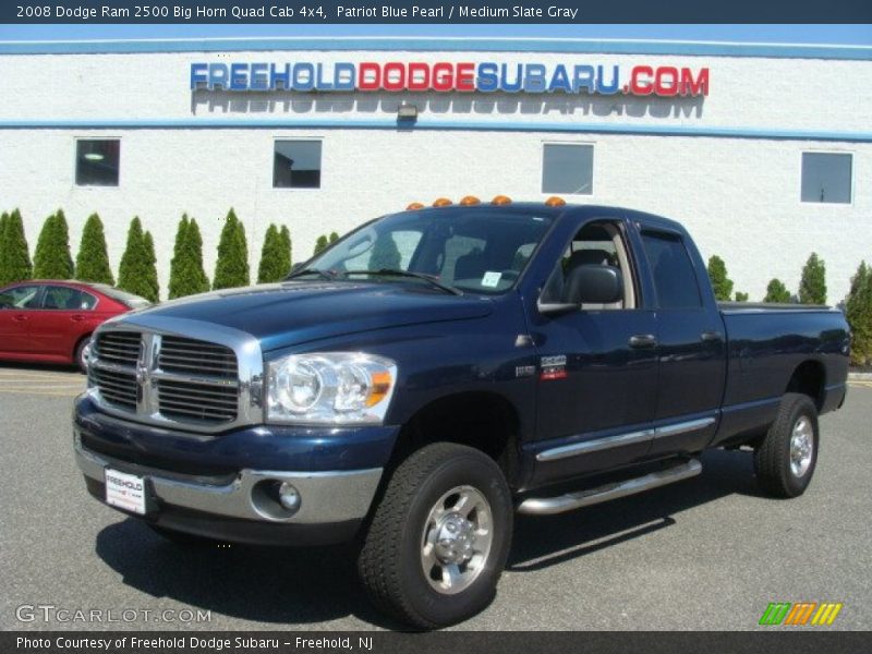 Patriot Blue Pearl / Medium Slate Gray 2008 Dodge Ram 2500 Big Horn Quad Cab 4x4