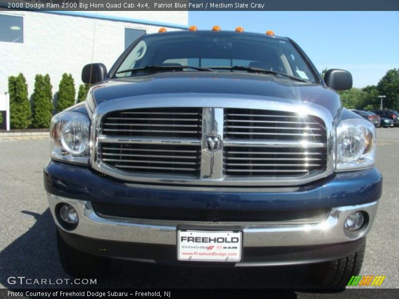Patriot Blue Pearl / Medium Slate Gray 2008 Dodge Ram 2500 Big Horn Quad Cab 4x4