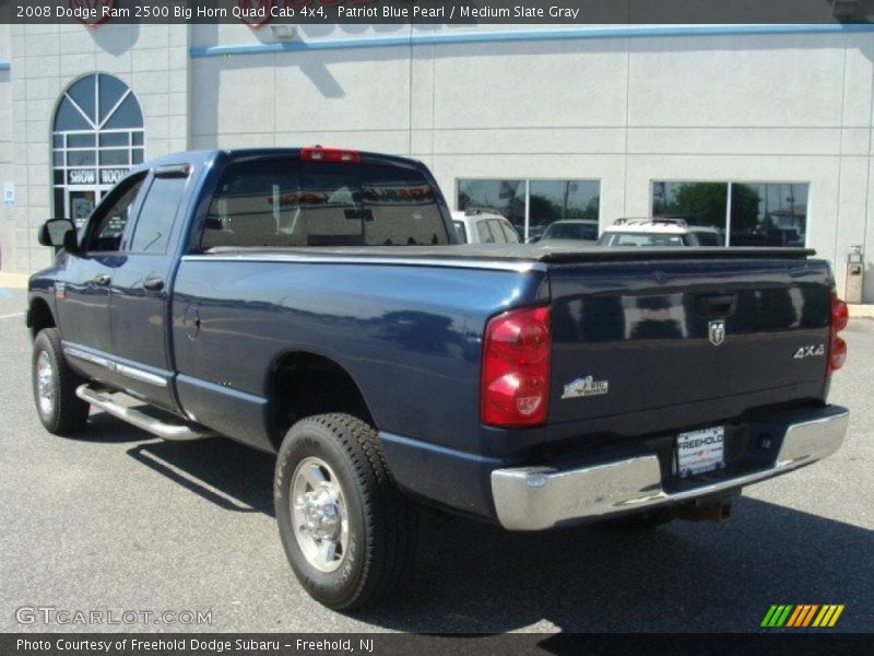 Patriot Blue Pearl / Medium Slate Gray 2008 Dodge Ram 2500 Big Horn Quad Cab 4x4
