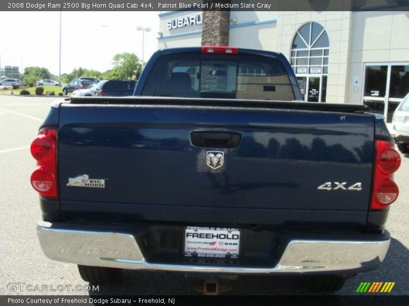 Patriot Blue Pearl / Medium Slate Gray 2008 Dodge Ram 2500 Big Horn Quad Cab 4x4