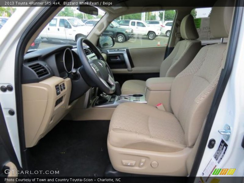 Blizzard White Pearl / Beige 2013 Toyota 4Runner SR5 4x4