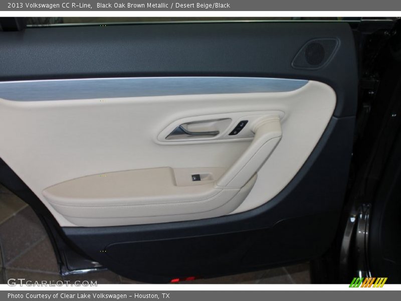 Black Oak Brown Metallic / Desert Beige/Black 2013 Volkswagen CC R-Line
