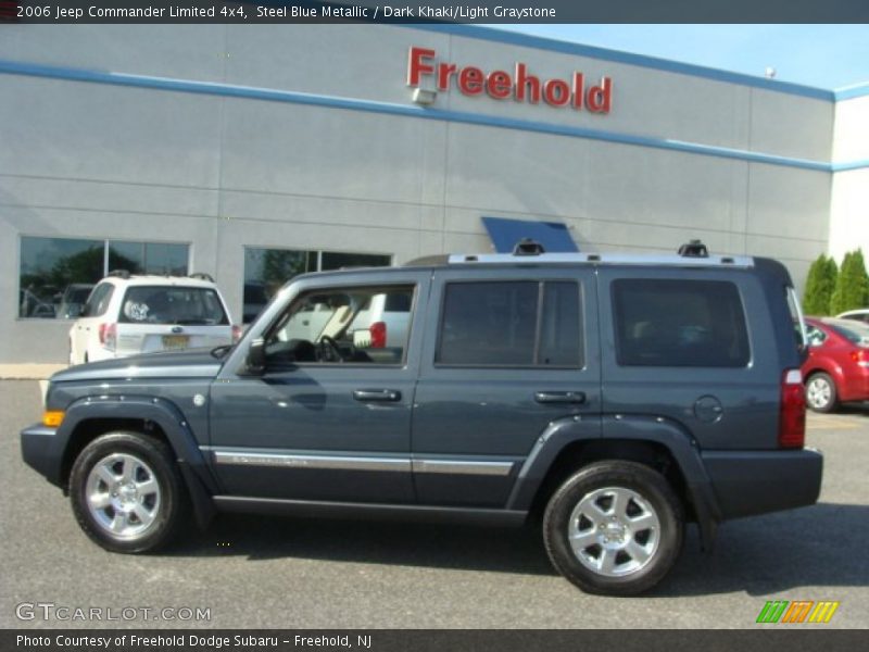 Steel Blue Metallic / Dark Khaki/Light Graystone 2006 Jeep Commander Limited 4x4