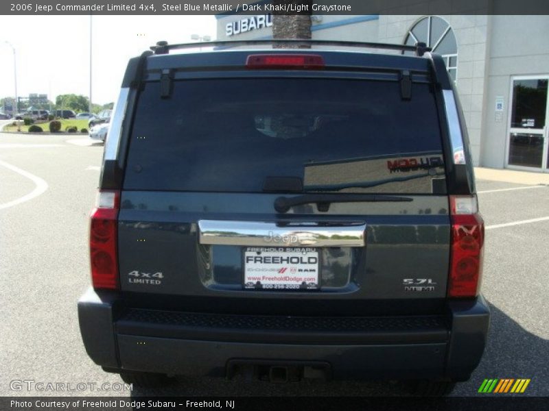 Steel Blue Metallic / Dark Khaki/Light Graystone 2006 Jeep Commander Limited 4x4