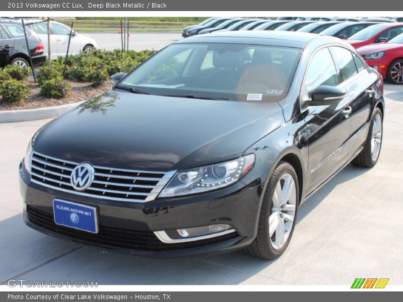 Deep Black Metallic / Black 2013 Volkswagen CC Lux