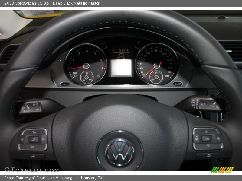 Deep Black Metallic / Black 2013 Volkswagen CC Lux