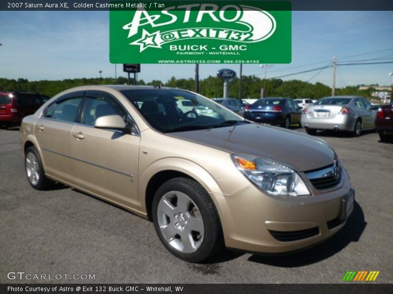 Golden Cashmere Metallic / Tan 2007 Saturn Aura XE