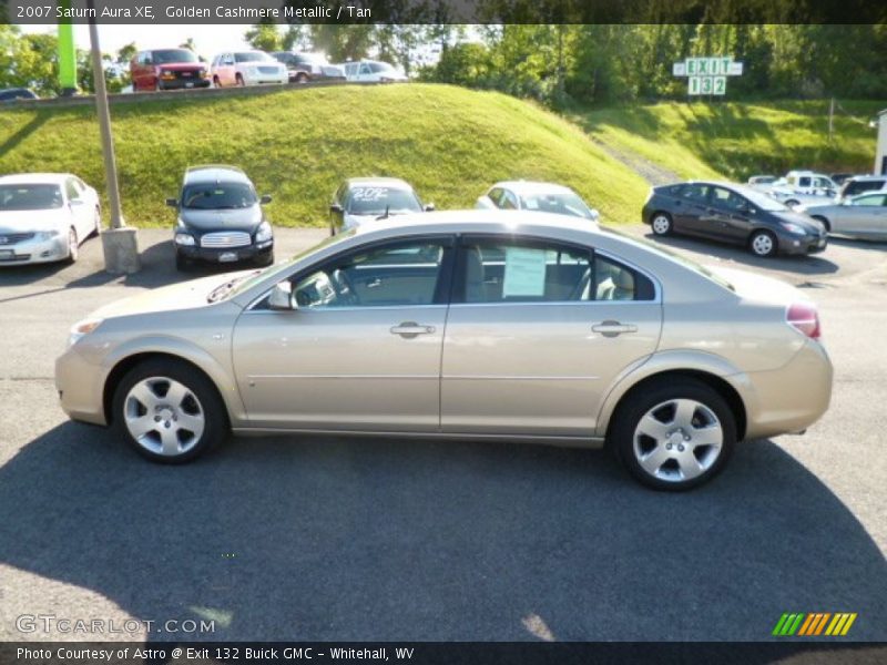 Golden Cashmere Metallic / Tan 2007 Saturn Aura XE
