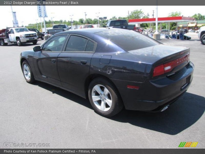Blackberry Pearl / Black 2012 Dodge Charger SE