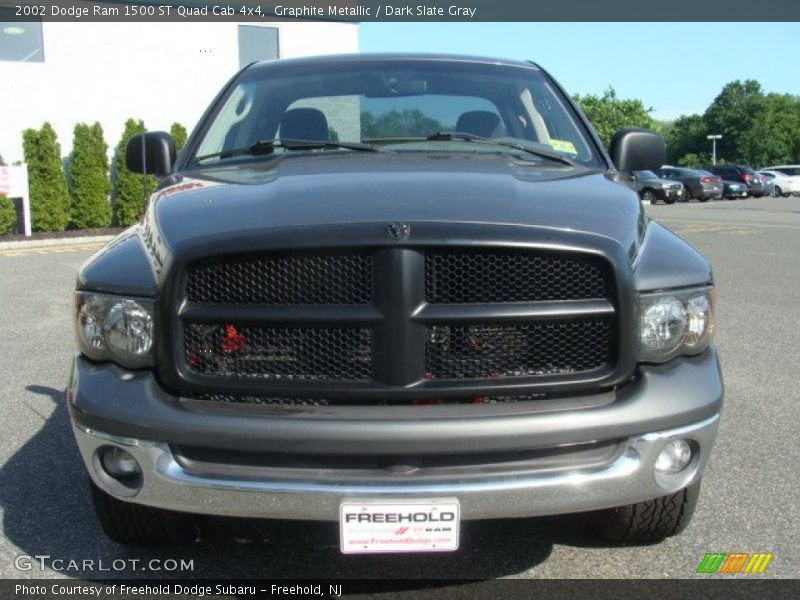 Graphite Metallic / Dark Slate Gray 2002 Dodge Ram 1500 ST Quad Cab 4x4