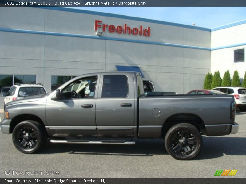 Graphite Metallic / Dark Slate Gray 2002 Dodge Ram 1500 ST Quad Cab 4x4