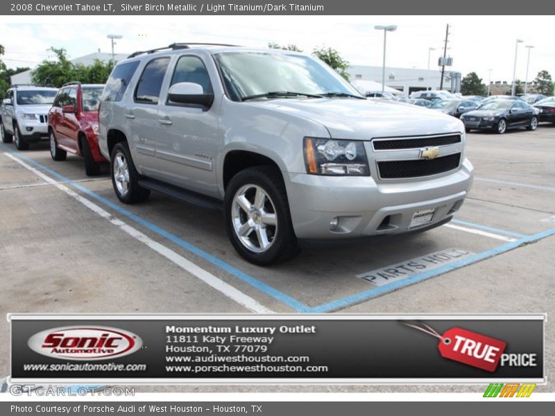 Silver Birch Metallic / Light Titanium/Dark Titanium 2008 Chevrolet Tahoe LT
