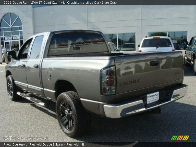 Graphite Metallic / Dark Slate Gray 2002 Dodge Ram 1500 ST Quad Cab 4x4