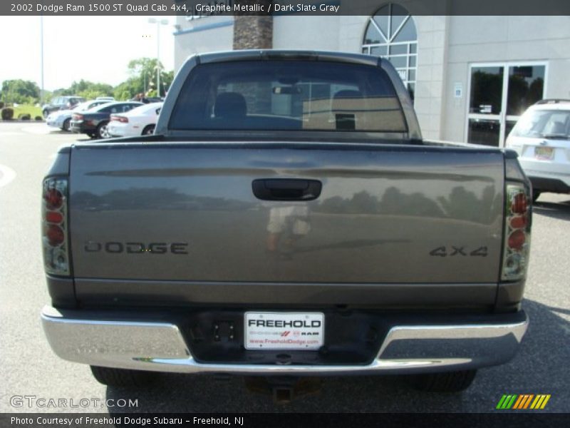 Graphite Metallic / Dark Slate Gray 2002 Dodge Ram 1500 ST Quad Cab 4x4