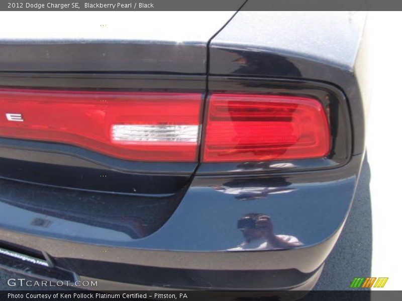 Blackberry Pearl / Black 2012 Dodge Charger SE