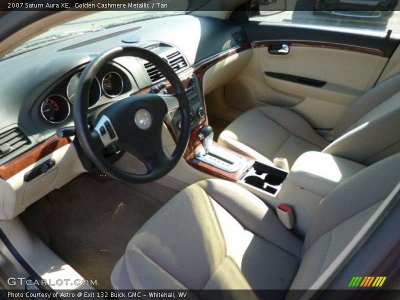 Golden Cashmere Metallic / Tan 2007 Saturn Aura XE