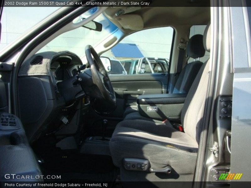 Graphite Metallic / Dark Slate Gray 2002 Dodge Ram 1500 ST Quad Cab 4x4